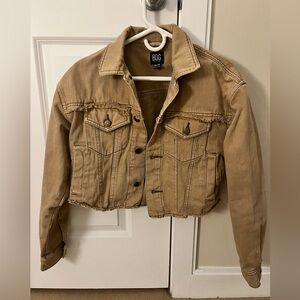 BDG cropped kahki jacket - size XS
